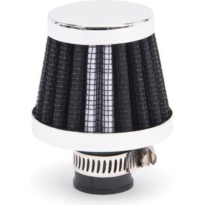 Edelbrock - 43510 - Valve Cover Breather 10mm Inlet Black/Chrome