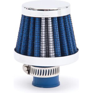 Edelbrock - 43513 - Valve Cover Breather 10mm Inlet Blue/Chrome