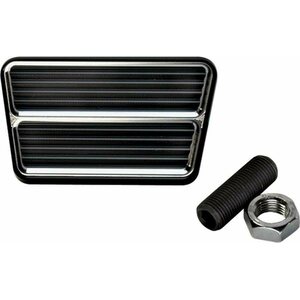 Billet Specialties - 199315 - Black Rectangle Brake Pedal