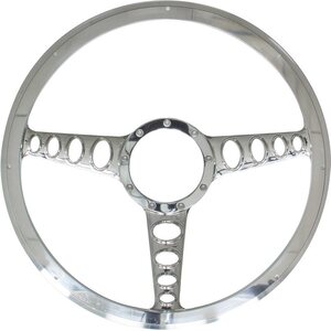 Billet Specialties - 34445 - Half Wrap Billet Steerng Wheel 15.5in Outlaw