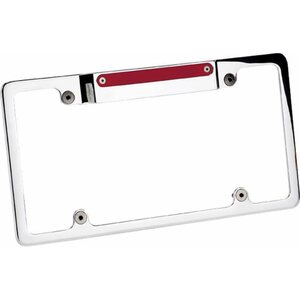 Billet Specialties - 55520 - License Frame w/3rd Brake Light Polished