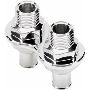 Billet Specialties - 66825 - Heater Bulkhead Push-On 2 Port