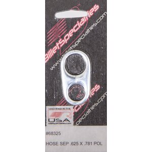 Billet Specialties - 68325 - Hose Seperator .625x.781 Polished