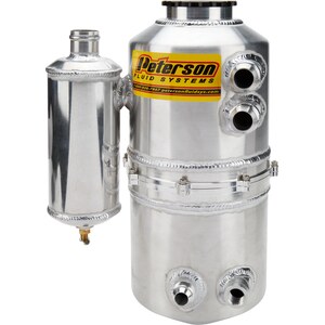 Peterson Fluid - 08-0784-CC - Oil Tank 1.5gal 16an Dual Return w/ Catch Can