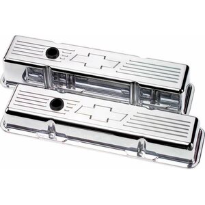 Billet Specialties - 95221 - SBC Bowtie Tall Valve Covers
