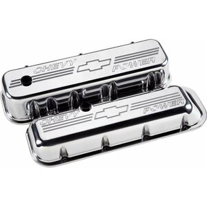 Billet Specialties - 96022 - BBC Short Chevy Power Valve Covers