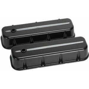 Billet Specialties - 96124 - BBC Tall Valve Covers Black