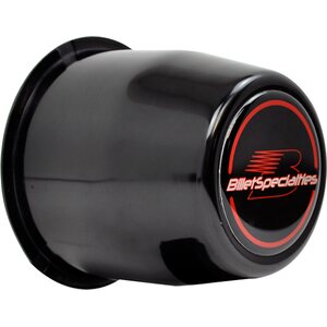 Billet Specialties - 999083B - Center Cap Push Tru 3.1 89 CB Black 3-1/8in TALL