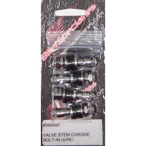 Billet Specialties - 999900 - Valve Stem Chrome Bolt- In 4-PK