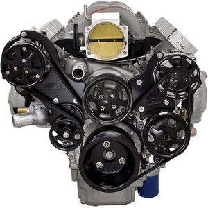 Billet Specialties - BLK13450 - LS1/2/3/6 Tru Trac Pulley System Black