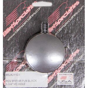 Billet Specialties - BLK21120 - PCV Breather 1-1/4in VC Hole Black