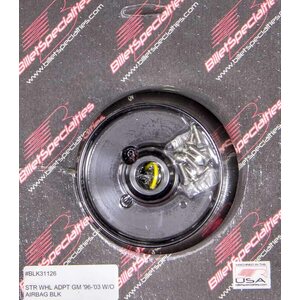 Billet Specialties - BLK31126 - 96-03 GM Steering Wheel Adapter Black
