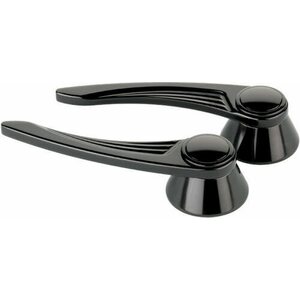 Billet Specialties - BLK45525 - Black Door Handles Ball Milled GM/Ford 49-Up
