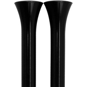 Billet Specialties - BLK45930 - Door Lock Knobs Tri-Five Smooth Black Pair