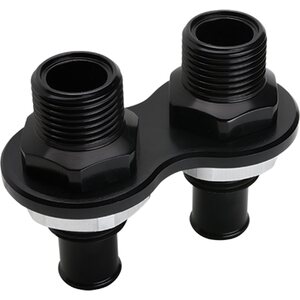 Billet Specialties - BLK66825 - Heat Bulkhead Push On 2-Port Black
