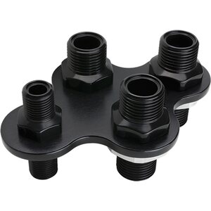 Billet Specialties - BLK66920 - A/C & Heat Bulkhead 4-Port Black