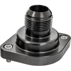 Billet Specialties - BLK90900 - LS Thermostat Housing w/ 16AN Male Nipple Black