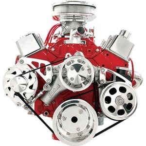 Billet Specialties - FM2121PC - SBC LWP Serpentine Conversion KIt Polished