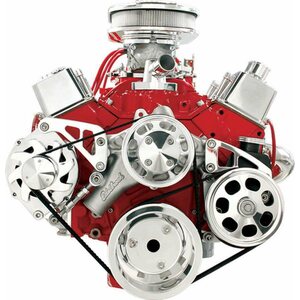 Billet Specialties - FM2122PC - SBC LWP Serpentine Conv Kit