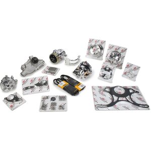 Billet Specialties - V3220 - SBC V-Trac Pulley Sys.
