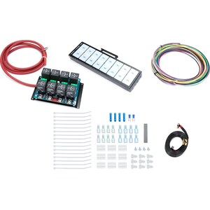 Auto-Rod Controls - 8003D - 8 Switch In-Dash Control Module  C/F Finish