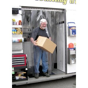 Pit Pal - VS4X7 - Door Strip Vinyl 4ft x 7ft Clear