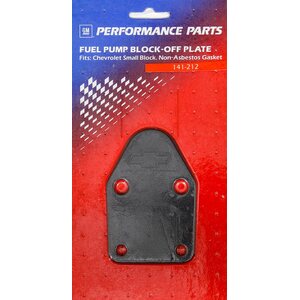 Proform - 141-212 - SBC Fuel Pump Block-Off Plate Black Crinkle