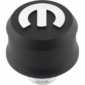 Proform - 440-440 - MOPAR Emblem Slant Edge Breather Cap Black Crink