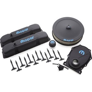Proform - 440-812 - Engine Dress-Up Kit Blac k Crinkle w/Blue MOPAR