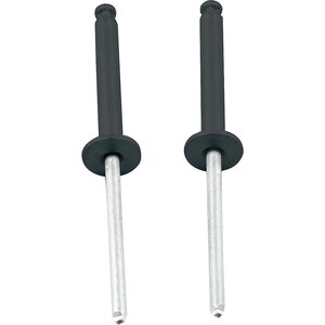Allstar Performance - 18099 - 1/8in Alum Rivet Black 100pk Flange Type