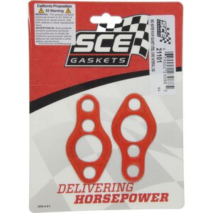SCE Gaskets - 21101 - SBC Water Pump Gasket Set w/Steel Carrier 2pk