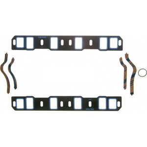 Fel-Pro - 1250 S-3 - Intake Manifold Gasket - 0.065 In Thick - 1.200 X 2.000 In Rect Port - Sbf