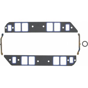 Fel-Pro - 1252-3 - Intake Manifold Gasket - 0.060 in Thick - Composite - 1.796 x 2.480 in Rect Port - BBC