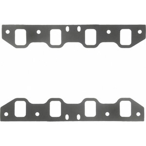 Fel-Pro - 1253-1 - Intake Manifold Gasket - 0.030 in Thick - Composite - 1.350 x 1.950 in Rect Port - SBF