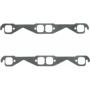 Fel-Pro - 1404 - Fel-Pro - Pro - 1404 - Sb Chevy Exhaust Gaskets Square Ports Stock Size - 1.500 In Square Port - Steel Core Laminate - Small Block Chevy