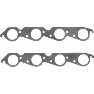 Fel-Pro - 1412 - Fel-Pro - Pro - 1412 - Bb Chevy Exhaust Gaskets Round Large Race Ports - 2.130 In Round Port - Steel Core Laminate - Big Block Chevy