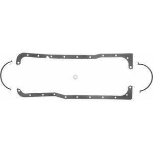 Fel-Pro - 1810 - Fel-Pro - Pro - 1810 - Oil Pan Gasket - 0.094 In Thick - Multi-Piece - Rubber Coated Fiber - Sbf