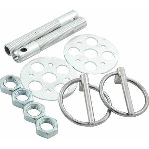 Allstar Performance - 18472 - LW Alum Hood Pin Kit 3/8in Silver