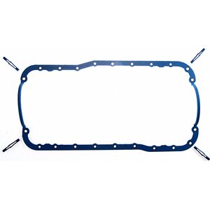 Fel-Pro - OS 13260 T - Oil Pan Gasket - 1 Piece - Steel Core Silicone Rubber - SBF