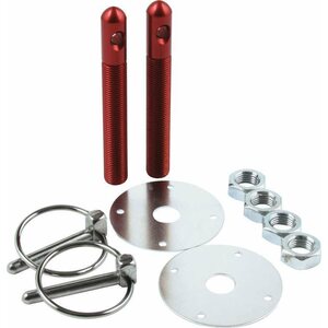 Allstar Performance - 18501 - Alum Hood Pin Kit 1/2in Red