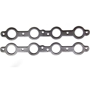 Remflex - 2049 - Exhaust Gasket Gm Ls Series 4.8L-6.0L W/Round - 1.750 In Round Port - Graphite - Gm Ls-Series