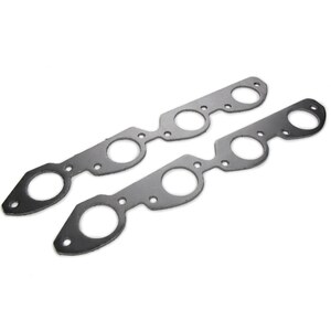 Remflex - 2068 - Exhaust Gaskets - BBC 2in Round Port - 2.000 in Round Port - Graphite - Big Block Chevy