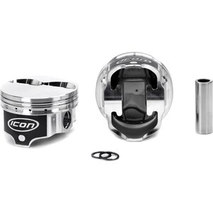 Icon Pistons - IC719.030 - SBF FT Forged Piston Set 4.030 Bore -4.8cc