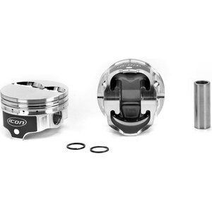 Icon Pistons - IC744.030 - SBM FT Forged Piston Set 4.030 Bore +5cc