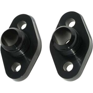 Meziere - WP8112ANS - SBC #12 Water Pump Port Adapters - Black (2pk)