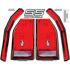 Allstar Performance - 23017 - M/C SS Tail Decal Kit 1983-88