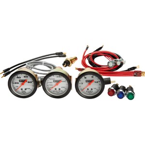Allstar Performance - 80082 - 3 Gauge Kit OP/WT/FP