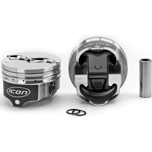 Icon Pistons -  - BBM Dished Piston Set - 4.350 Bore +23.7cc