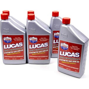 Lucas Oil - 10054 - Synthetic 20w50 Oil 6x1 Qt