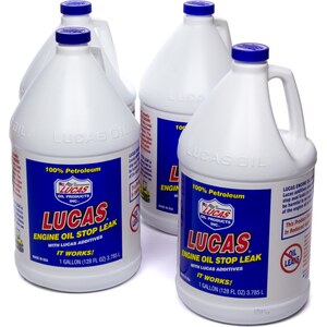 Lucas Oil - 10279 - Engine Oil Stop Leak Case 4x1Gallon